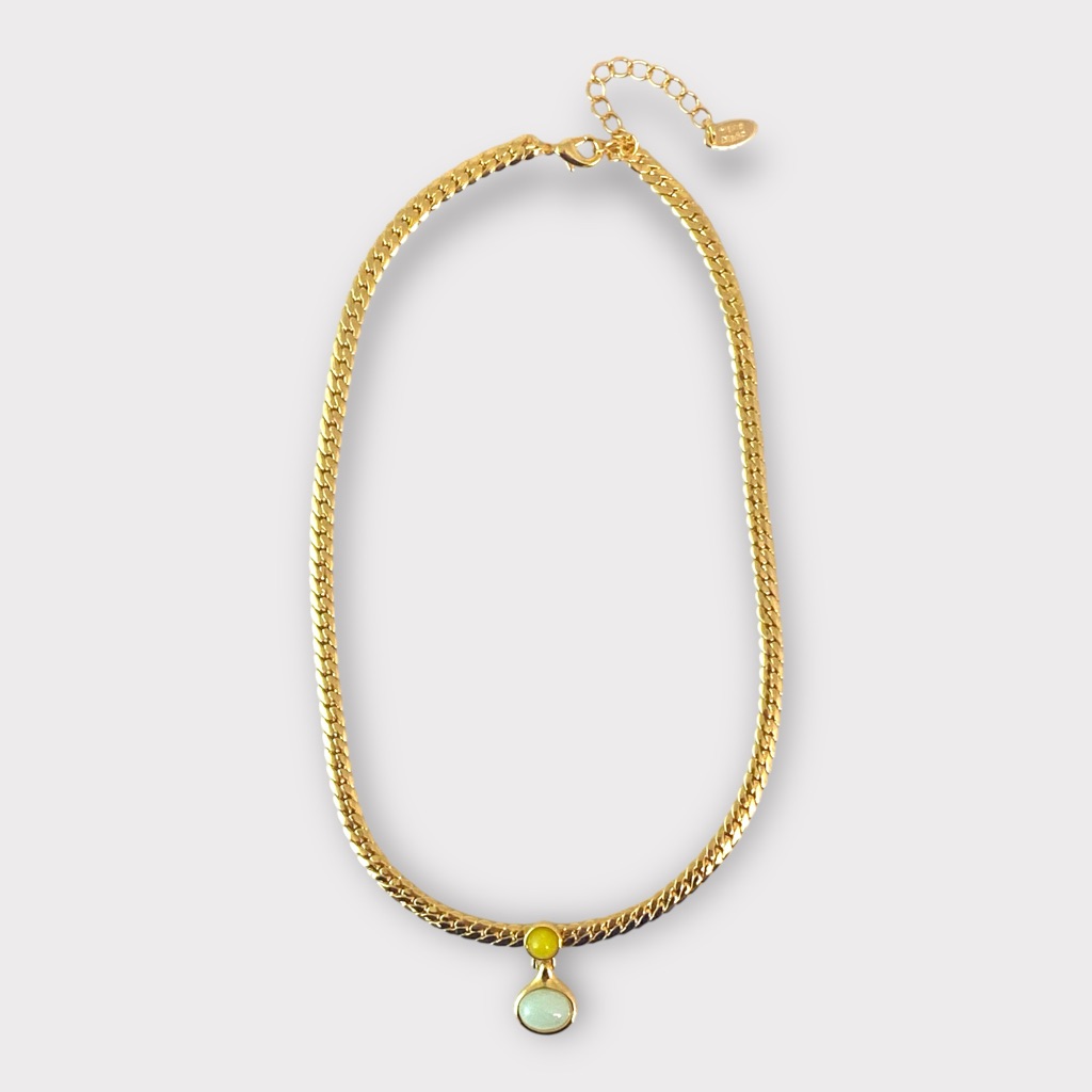 Jade Gold Necklace